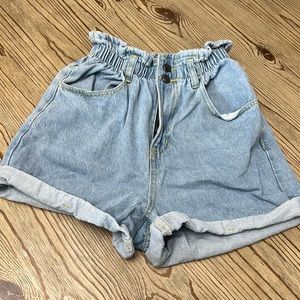 Short shorts blue